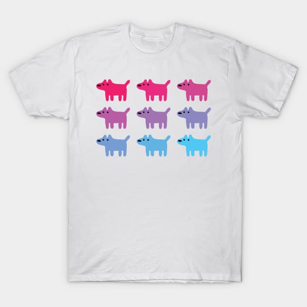 dogs colorful T-Shirt by abstractsmile